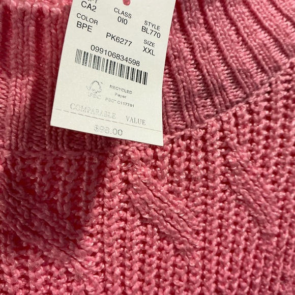 J. Crew Pink Crew Neck Sweater - Picture 3 of 4